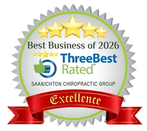 2026 award for being voted Top Three Chiropractors In Saanichton & Greater Victoria
